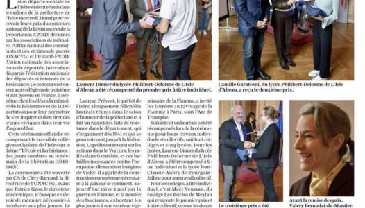 Remise des prix du CNRD à Grenoble