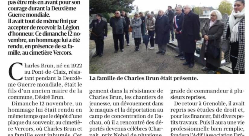 Hommage à Charles Brun
