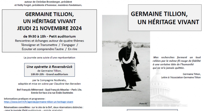 Germaine Tillion, un héritage vivant
