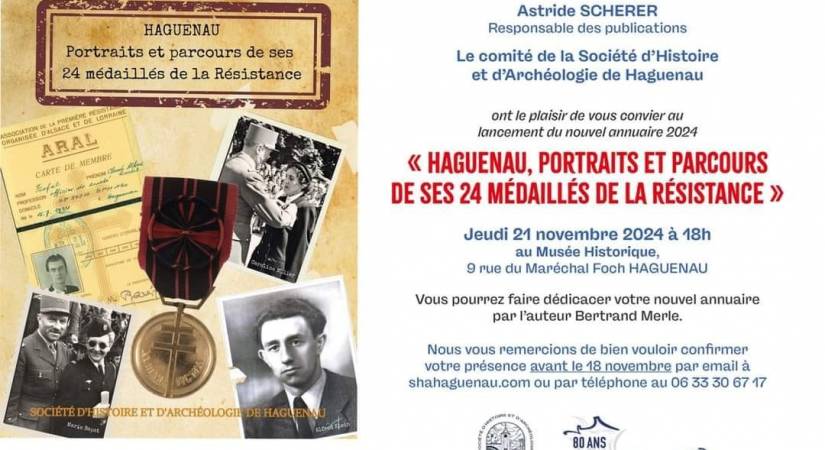 Haguenau, parcours et portraits de ses 24 Médaillés de la Résistance