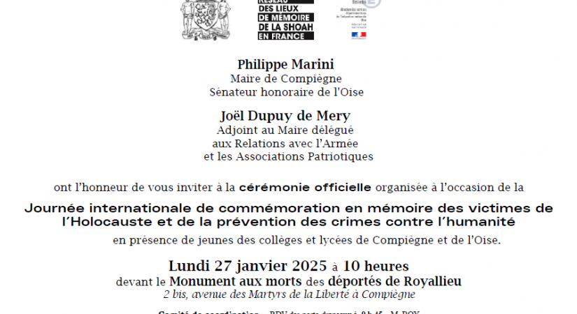 Journée internationale de commémoration du 27 janvier 2025