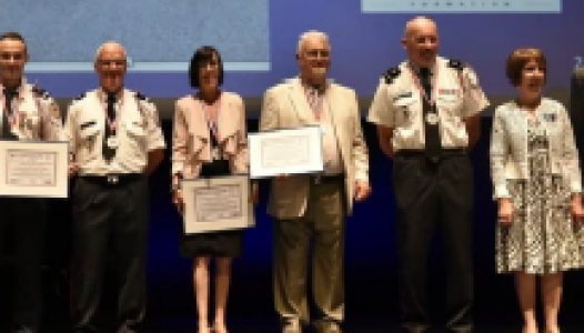 Remise du Prix de l'Initiative Mémorielle à Michèle Blanchot et William Garrivier